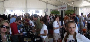 Participants at the Kemah Boardwalk Wine Fest enjoy the samplings various wineries had to offer.