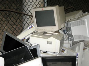 Electronic waste that is no longer used is stored in the university's storage facility – nicknamed the "computer graveyard" – until sold or recycled.