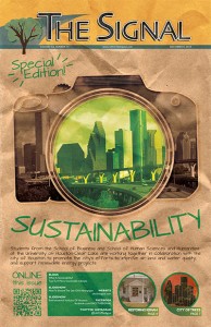 Downloadable PDF of The Signal's special sustainability edition, published Dec. 9, 2013. This is the seventh and final issue of the newspaper for the fall 2013 semester.