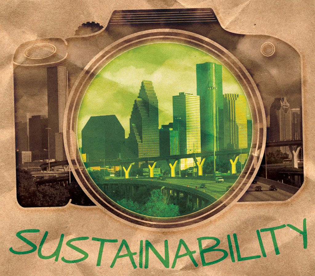 Sustainable Houston. Photo illustration by The Signal designer Sam Savell.