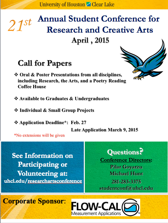 Student Conference for Research and Creative Arts Flyer