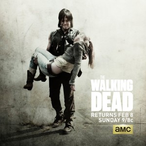 Daryl Dixon carrying the body of Beth Greene on AMC's The Walking Dead. Photo courtesy of TheWalkingDead.com