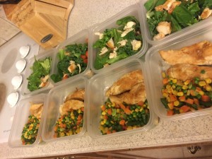Photo: Chicken and vegetable meal prep. Photo by The Signal Social Media Community Manager Bianca Salinas.