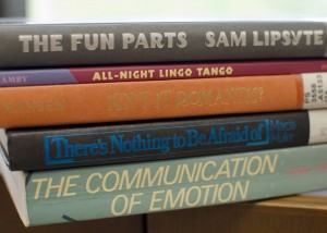 Spine poem created by The Signal Managing Editor Sam Savell.