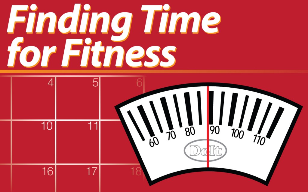 Finding time for fitness. Graphic created by The Signal Managing Editor Dave Silverio.