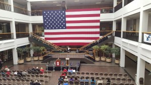 PHOTO: UHCL's Veterans Day Celebration ceremony. Photo by The Signal reporter Berenice Webster. 