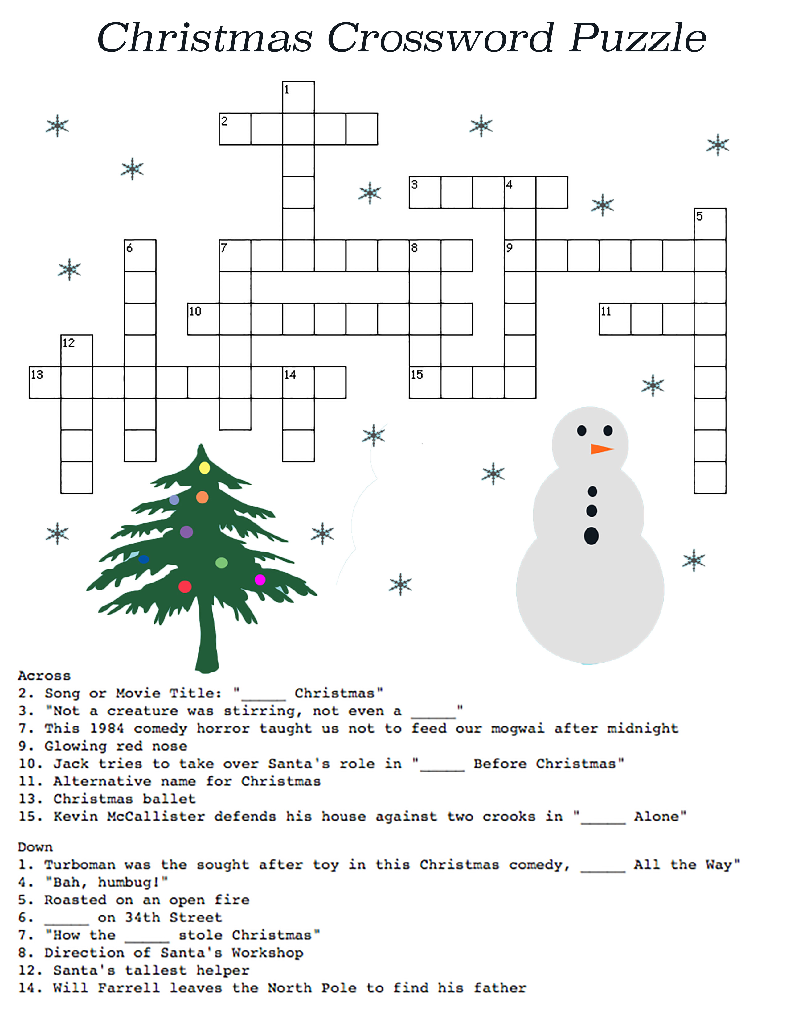 CROSSWORD: Christmas Crossing – UHCL The Signal