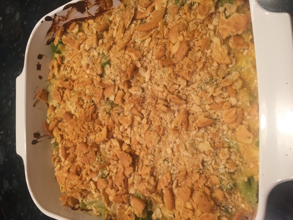 Image: Homemade broccoli cheese casserole. Photo by The Signal reporter Shelby Starr.