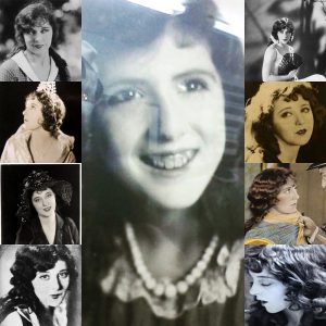 Collage of Jobyna Ralston, silent film star of the 1920s. Photo courtesy of Kate Gaddis.