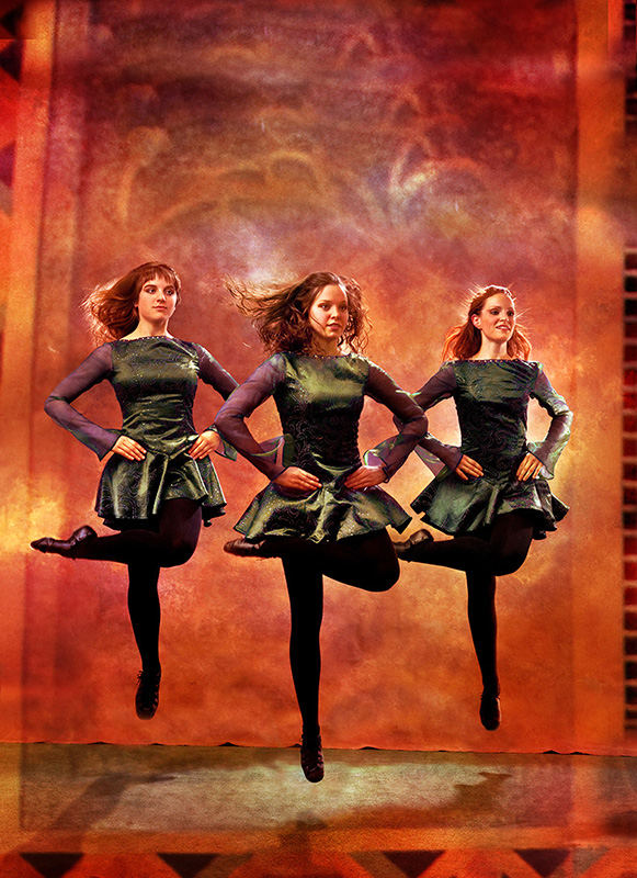 Dancers perform a traditional Irish during "Celtic Fire." Photo courtesy of Miller Outdoor Theatre.