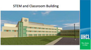 Image of design for new STEM and Classroom Building. Image courtesy of UHCL.