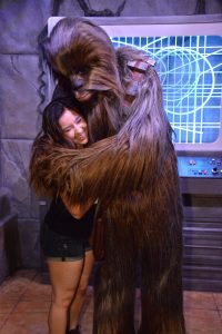 Picture of me hugging Chewy in Hollywood Studios. Image courtesy of The Signal Reporter Crystal Sauceda.