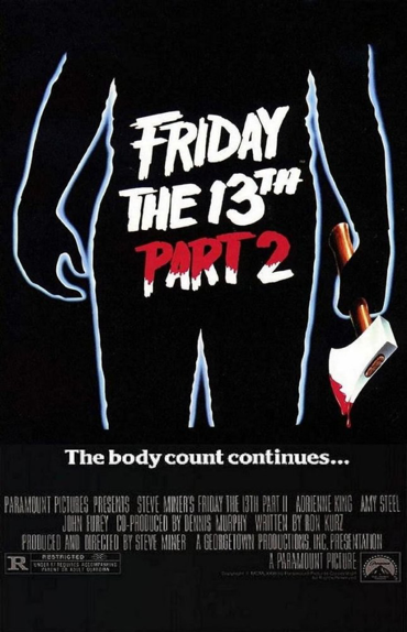 Official movie poster of Friday 13th 2 courtesy of Paramount Pictures