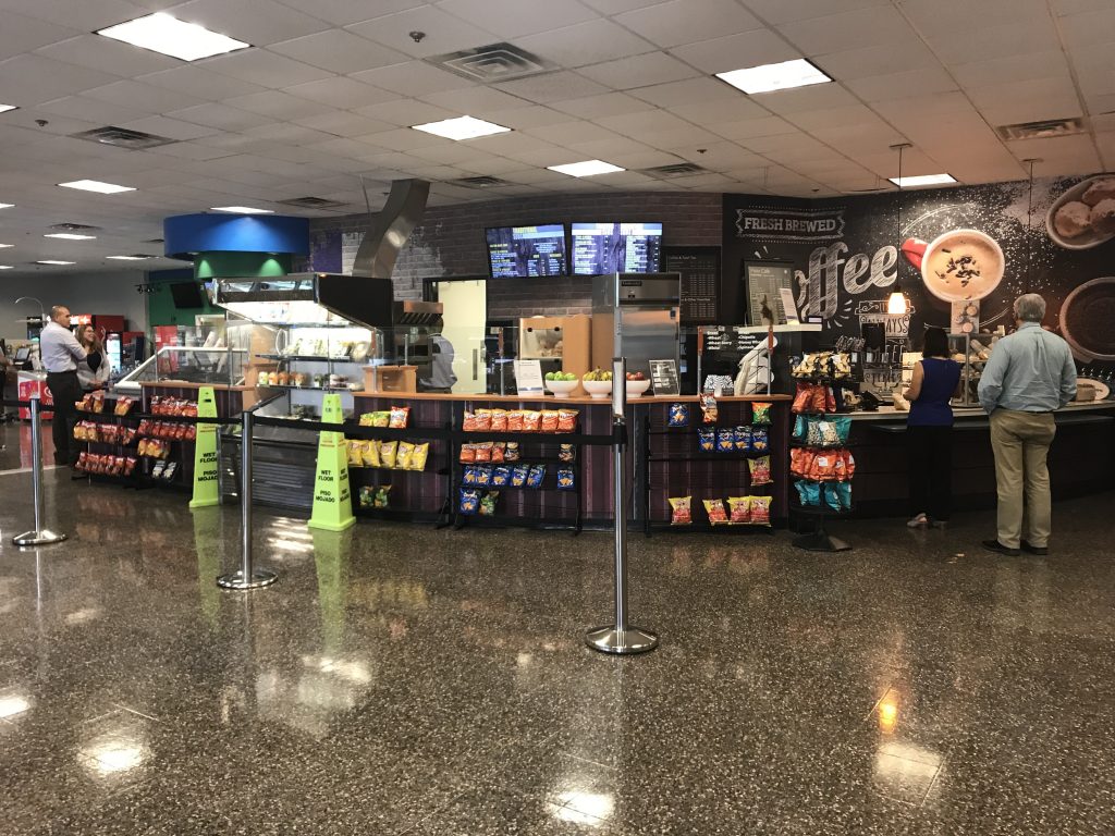 This image shows the deli counter and the coffee counter in the Patio Café. Photo taken by The Signal reporter Marielle Gomez.