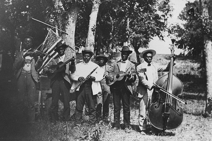 PHOTO: An Emancipation Day band at the 35 year anniversary of Juneteenth in the year 1900. Photo courtesy of The University of North Texas Libraries.