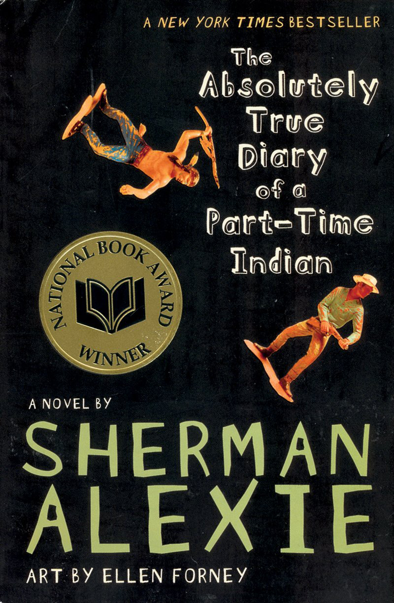 GRAPHIC: This is the first edition book cover of the edition of “The Absolutely True Diary of a Part-time Indian.” This National Book Award Winner is by Sherman Alexie and has art by Ellen Forney. Graphic courtesy of Little, Brown and Company.