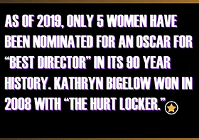 Bigelow's acceptance speech for "The Hurt Locker." The first and only woman to have won an Oscar for directing.
