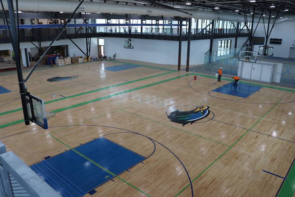 PHOTO: Two basketball courts will be housed in the Campus Recreation and Wellness Center. Photo courtesy of Campus Recreation and Wellness.