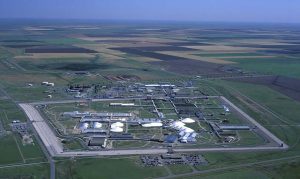 PHOTO: aerial view of the Pantex plant in the Texas Panhandle. The Pantex plant is located northeast of Amarillo, Texas. Photo courtesy of Texas Department of State Heath Services website.